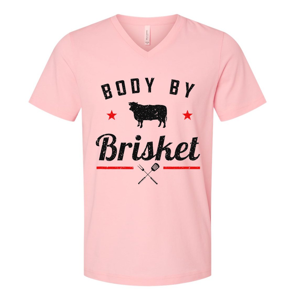 Bbq Body By Brisket Grilling Or Smoking Meat V-Neck T-Shirt