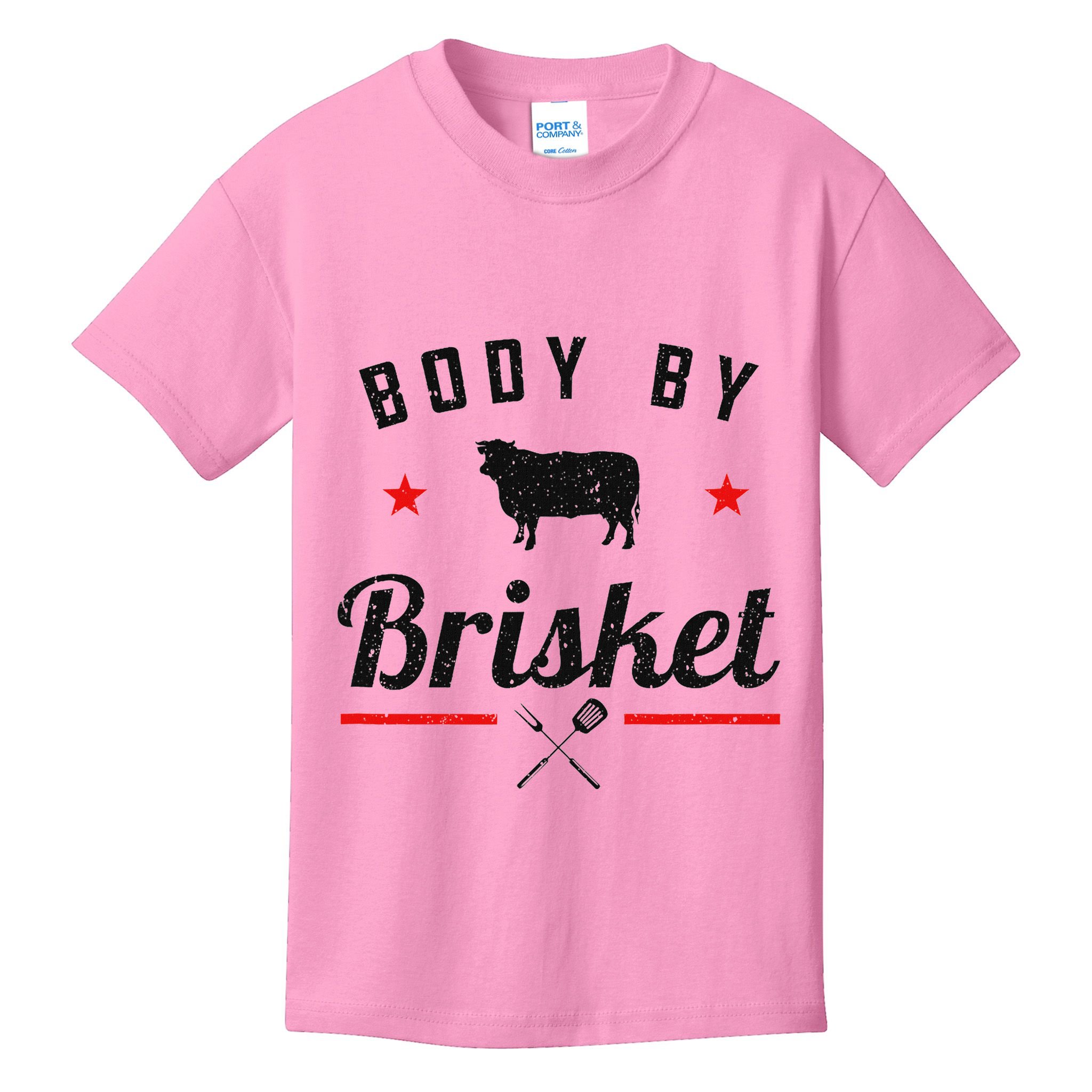 Bbq Body By Brisket Grilling Or Smoking Meat Kids T-Shirt