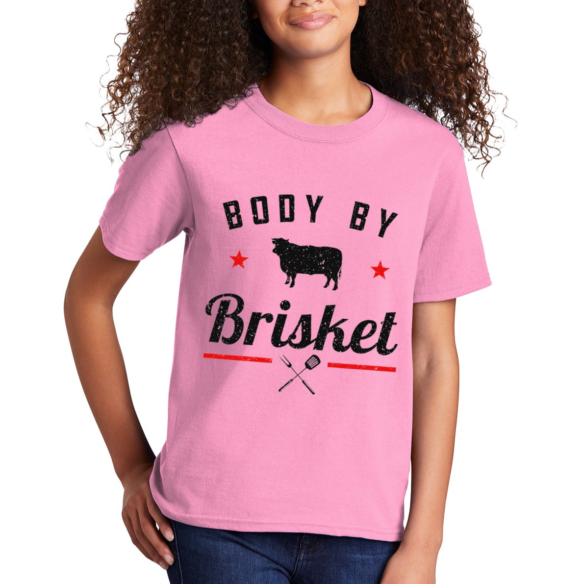 Bbq Body By Brisket Grilling Or Smoking Meat Kids T-Shirt