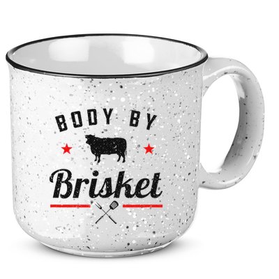 Bbq Body By Brisket Grilling Or Smoking Meat 15oz Campfire Ceramic Mug