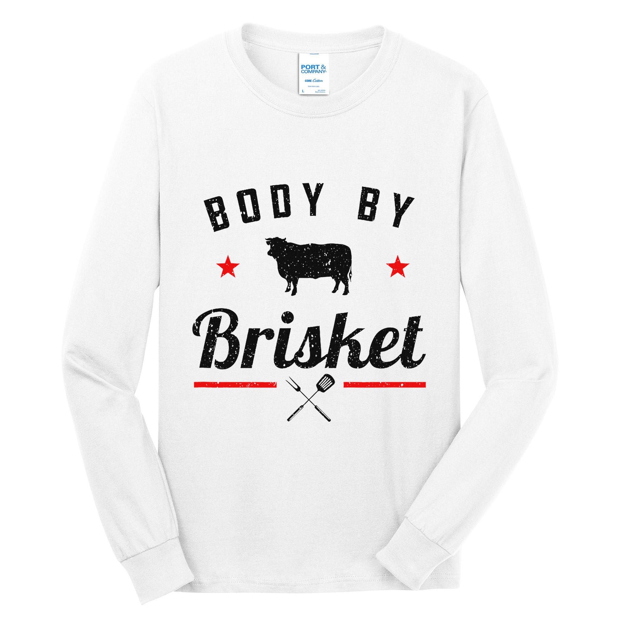 Bbq Body By Brisket Grilling Or Smoking Meat Tall Long Sleeve T-Shirt