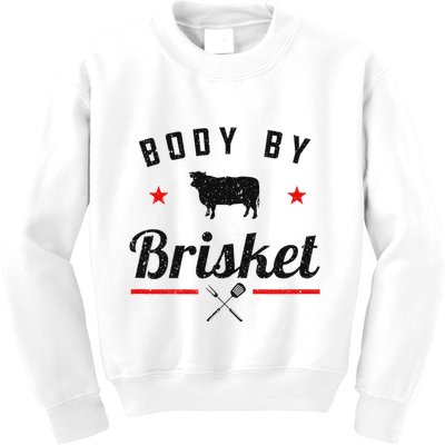 Bbq Body By Brisket Grilling Or Smoking Meat Kids Sweatshirt