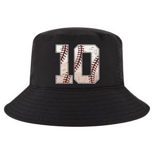 Baseball Birthday Boy Ten 10 Years Old 10th Bday Party Cool Comfort Performance Bucket Hat