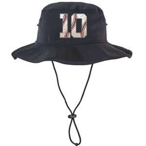 Baseball Birthday Boy Ten 10 Years Old 10th Bday Party Legacy Cool Fit Booney Bucket Hat