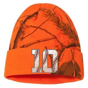 Baseball Birthday Boy Ten 10 Years Old 10th Bday Party Kati Licensed 12" Camo Beanie