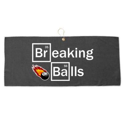 Breaking Balls Billiard Player Pool Snooker 8 Ball Funny Cute Gift Large Microfiber Waffle Golf Towel