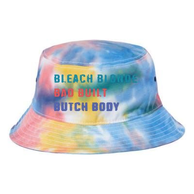 Bleach Blonde Bad Built Butch Bod Tie Dye Newport Bucket Hat