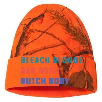 Bleach Blonde Bad Built Butch Bod Kati Licensed 12" Camo Beanie