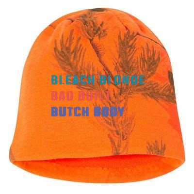 Bleach Blonde Bad Built Butch Bod Kati - Camo Knit Beanie