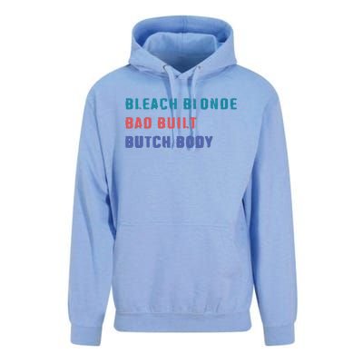 Bleach Blonde Bad Built Butch Bod Unisex Surf Hoodie