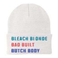 Bleach Blonde Bad Built Butch Bod Knit Cap Winter Beanie