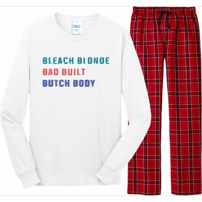 Bleach Blonde Bad Built Butch Bod Long Sleeve Pajama Set