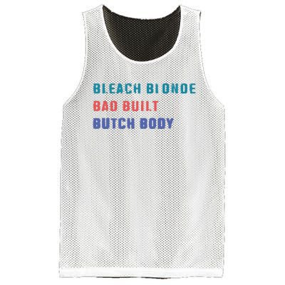 Bleach Blonde Bad Built Butch Bod Mesh Reversible Basketball Jersey Tank