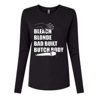 Bleach Blonde Bad Built Butch Body Womens Cotton Relaxed Long Sleeve T-Shirt