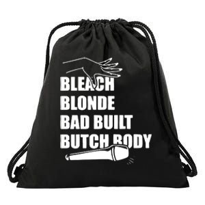 Bleach Blonde Bad Built Butch Body Drawstring Bag