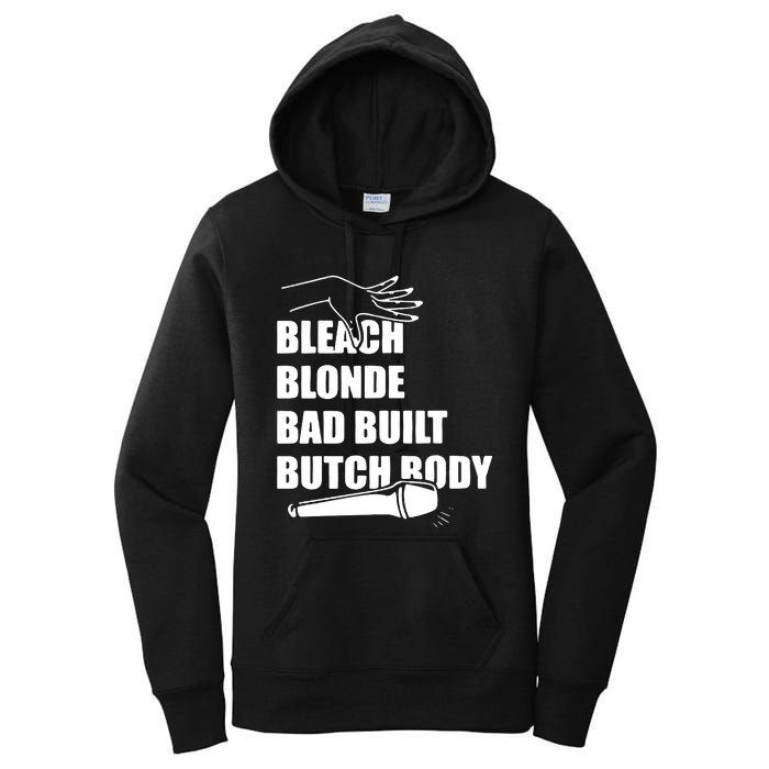 Bleach Blonde Bad Built Butch Body Women's Pullover Hoodie