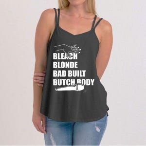 Bleach Blonde Bad Built Butch Body Women's Strappy Tank