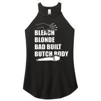 Bleach Blonde Bad Built Butch Body Women's Perfect Tri Rocker Tank