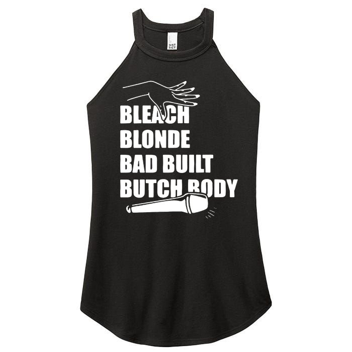 Bleach Blonde Bad Built Butch Body Women's Perfect Tri Rocker Tank