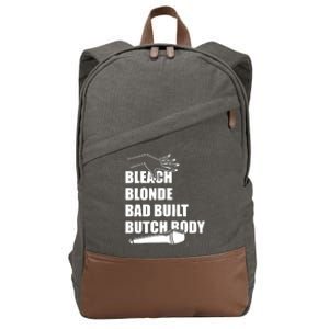 Bleach Blonde Bad Built Butch Body Cotton Canvas Backpack