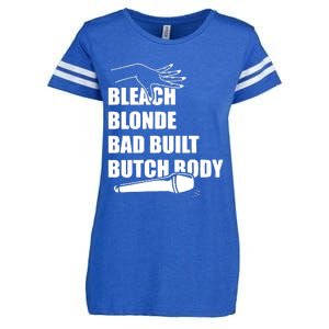 Bleach Blonde Bad Built Butch Body Enza Ladies Jersey Football T-Shirt