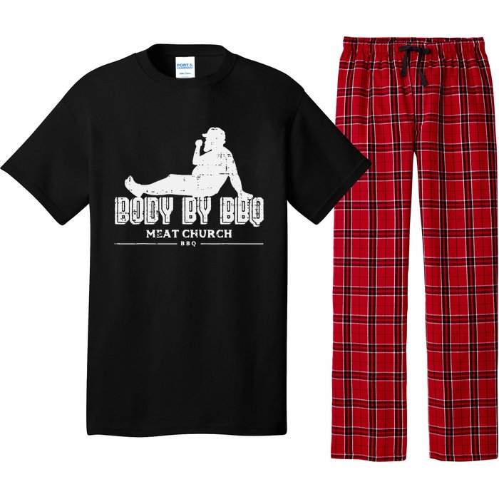 Body By Bbq Funny Barbecue Grill Meat Lover Pajama Set