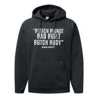 Bleach Blonde Bad Built Butch Body Performance Fleece Hoodie