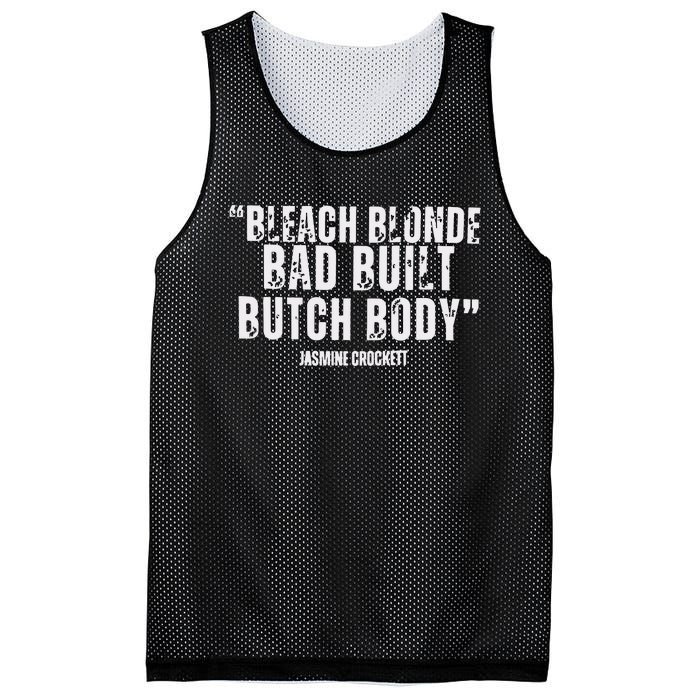 Bleach Blonde Bad Built Butch Body Mesh Reversible Basketball Jersey Tank