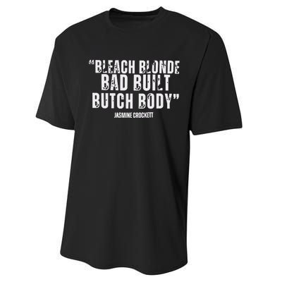 Bleach Blonde Bad Built Butch Body Performance Sprint T-Shirt