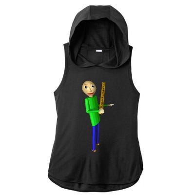 BaldiS Basics Ladies PosiCharge Tri-Blend Wicking Draft Hoodie Tank