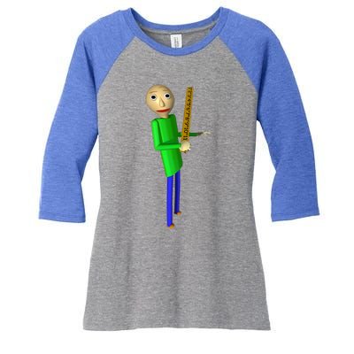 BaldiS Basics Women's Tri-Blend 3/4-Sleeve Raglan Shirt