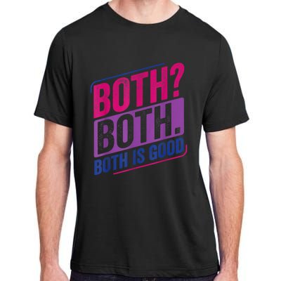 Both? Both? Bi Pride Bisexual Bisexuality Flag Adult ChromaSoft Performance T-Shirt