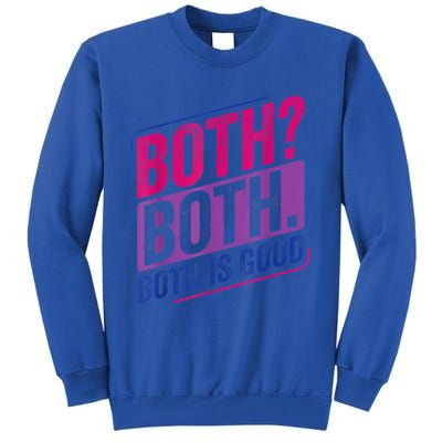 Both? Both? Bi Pride Bisexual Bisexuality Flag Tall Sweatshirt