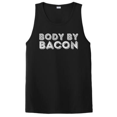 Body By Bacon Funny Bacon Lover & Foodie PosiCharge Competitor Tank