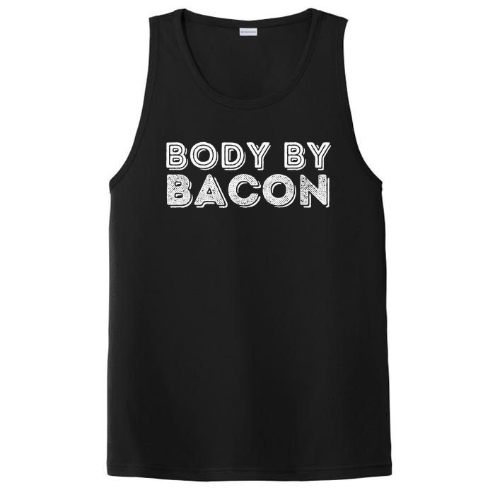 Body By Bacon Funny Bacon Lover & Foodie PosiCharge Competitor Tank