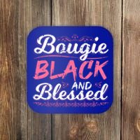 Bougie Black Blessed Dope Boujee Melanin Christmas Gift Tee Cute Gift Coaster