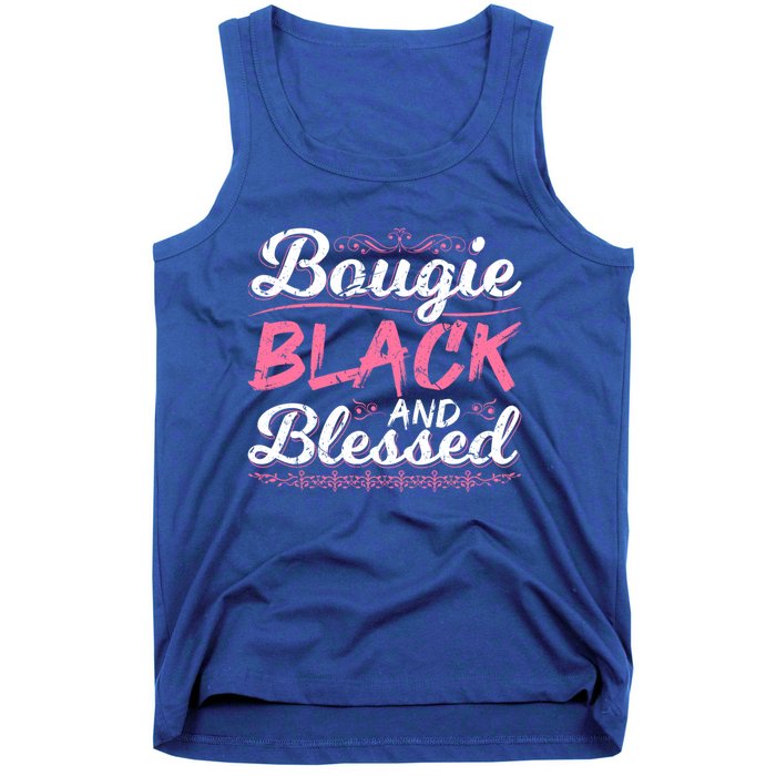 Bougie Black Blessed Dope Boujee Melanin Christmas Gift Tee Cute Gift Tank Top