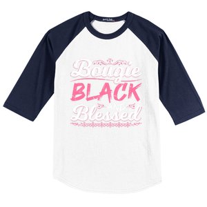 Bougie Black Blessed Dope Boujee Melanin Christmas Gift Tee Cute Gift Baseball Sleeve Shirt