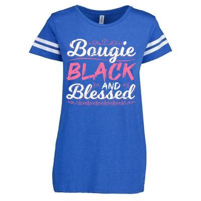 Bougie Black Blessed Dope Boujee Melanin Christmas Gift Tee Cute Gift Enza Ladies Jersey Football T-Shirt