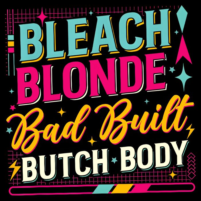 Beach Blonde Bad Built Butch Body Funny Council Cooling Performance Crew T-Shirt