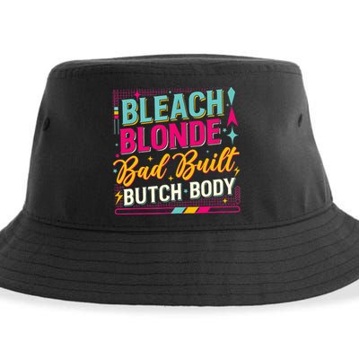 Beach Blonde Bad Built Butch Body Funny Council Sustainable Bucket Hat