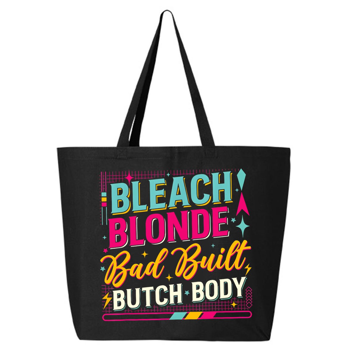 Beach Blonde Bad Built Butch Body Funny Council 25L Jumbo Tote