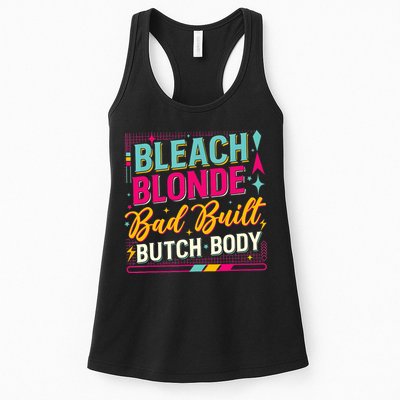 Beach Blonde Bad Built Butch Body Funny Council Womens Tank Top