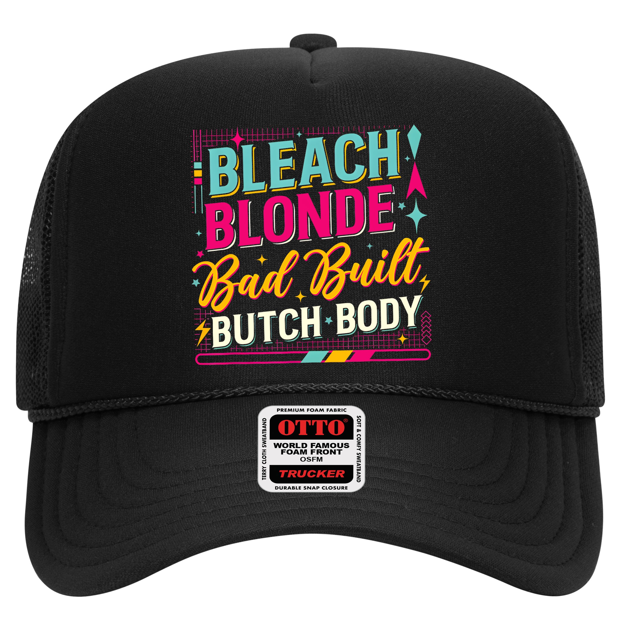 Beach Blonde Bad Built Butch Body Funny Council Hat