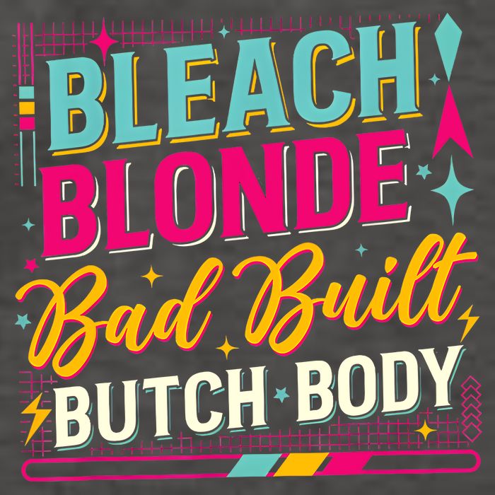 Beach Blonde Bad Built Butch Body Funny Council Vector Backpack