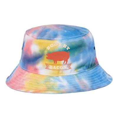 Body By Bacon For Low Carb High Fat Ketogenic Diet Tie Dye Newport Bucket Hat