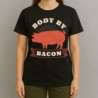 Body By Bacon For Low Carb High Fat Ketogenic Diet T-Shirt