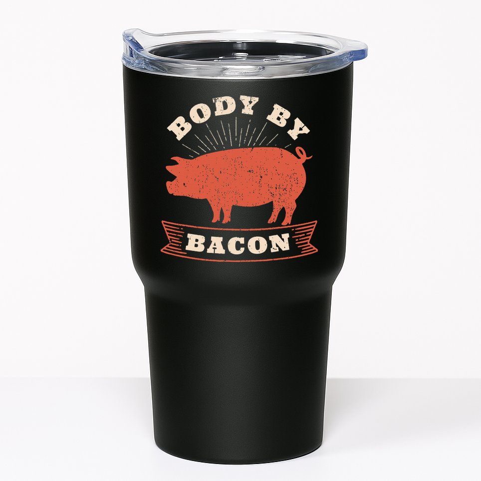 Body By Bacon For Low Carb High Fat Ketogenic Diet Tumbler