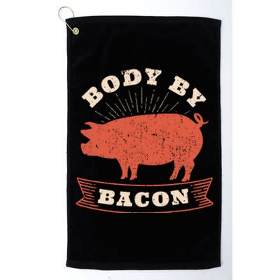 Body By Bacon For Low Carb High Fat Ketogenic Diet Platinum Collection Golf Towel