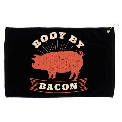 Body By Bacon For Low Carb High Fat Ketogenic Diet Grommeted Golf Towel